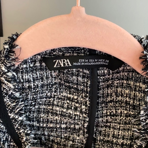 Zara Ruffle Tweed Jacket - Picture 3 of 5